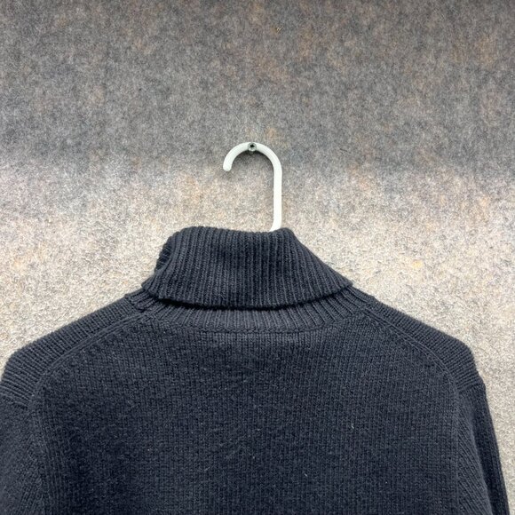 Ralph Lauren Sweater Womens Large Black Turtle Neck Pullover Cashmere Wool - Picture 9 of 10